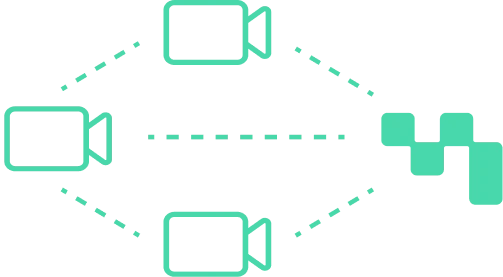 AI multi-camera orchestration: automatic switching between PTZ cameras with scene reading